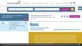 
                            13. Jobs bei Anton Schmittlein Construction GmbH, Stellenangebote ...