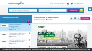 
                            8. Jobs bei CBRE, Stellenangebote | stellenanzeigen.de