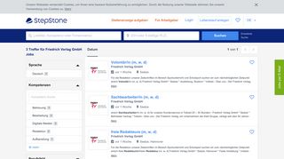 
                            10. Jobs bei Friedrich Verlag GmbH - StepStone