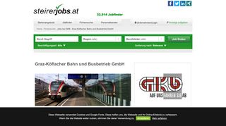 
                            10. Jobs bei GKB - Graz-Köﬂacher Bahn und Busbetrieb GmbH ...