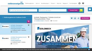 
                            5. Jobs bei Goldbeck GmbH, Stellenangebote | stellenanzeigen.de