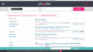 
                            11. Jobs bei Groz-Beckert: 60 Stellenangebote gefunden! - JobiJoba.de