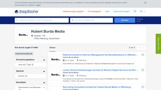 
                            6. Jobs bei Hubert Burda Media - Stepstone