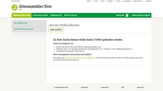 
                            8. Jobs bei InfoBau-Münster - Jobs & Stellenangebote - Schwarzwälder ...
