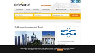 
                            12. Jobs bei ISG Personalmanagement GmbH - tirolerjobs.at