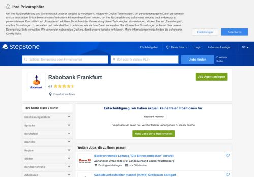 
                            12. Jobs bei Rabobank Frankfurt - Stepstone