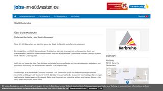 
                            9. Jobs bei Stadt Karlsruhe | karlsruhe.jobs-im-suedwesten.de