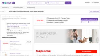 
                            13. Jobs bei Tempo-Team Personaldienstleistungen ... - Monster.de