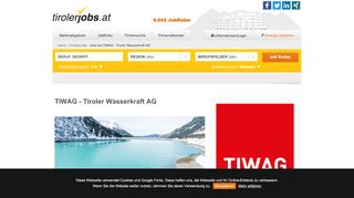 
                            7. Jobs bei TIWAG - Tiroler Wasserkraft AG - tirolerjobs.at