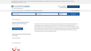 
                            12. Jobs Carnect (a MicronNexus GmbH brand) a part of TUI Group - neue ...