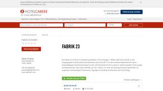 
                            11. Jobs Fabrik 23 GmbH - neue Jobs in Berlin | HOTELCAREER