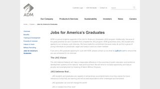 
                            2. Jobs for America's Graduates - Archer Daniels Midland | ADM