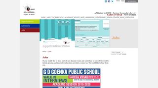 
                            7. Jobs - GD Goenka Public School | Sarita Vihar