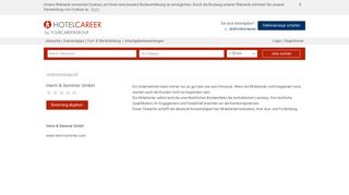 
                            8. Jobs Herm & Sommer GmbH - neue Jobs in Hamburg | HOTELCAREER