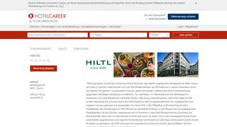 
                            8. Jobs Hiltl AG - neue Jobs in Zürich | HOTELCAREER