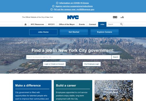 
                            1. Jobs Home | City of New York - NYC.gov