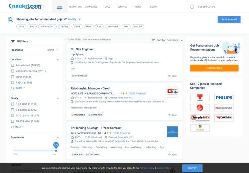 
                            7. Jobs in Ahmedabad-gujarat - Job Vacancies in ... - Naukri.com