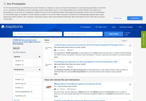 
                            6. Jobs in Berlin bei Mercedes-Benz Bank Service Center GmbH