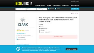 
                            9. Jobs in Cork, Site Manager – VistaMilk SFI Research Centre Ref VM ...