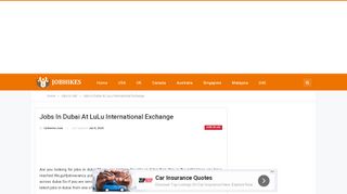 
                            10. Jobs In Dubai At LuLu International Exchange - Jobhikes