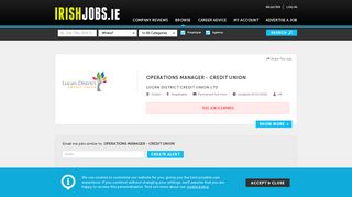 
                            10. Jobs in Dublin, Operations Manager - Credit Union Lucan District ...