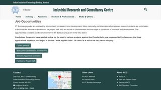 
                            3. Jobs in IIT Bombay - IRCC, IITB