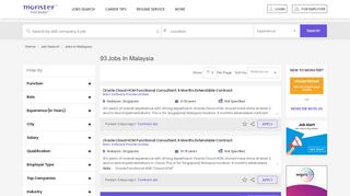 
                            6. Jobs in Malaysia - 73 Latest Job Vacancies in ... - Monster India