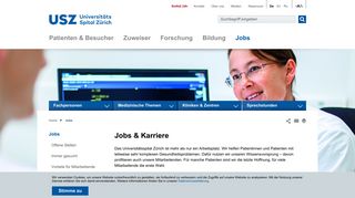 
                            2. Jobs & Karriere – UniversitätsSpital Zürich