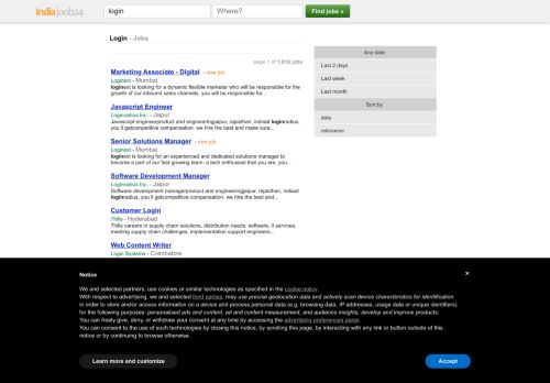 
                            1. Jobs LOGIN | Find jobs in India - India.joob24.com