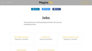 
                            4. Jobs - Magine