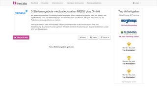 
                            5. Jobs medical education MEDU plus GmbH - 0 Stellenangebote - finest ...