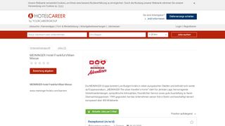 
                            13. Jobs MEININGER Hotel Frankfurt/Main Messe - neue Jobs in Frankfurt ...