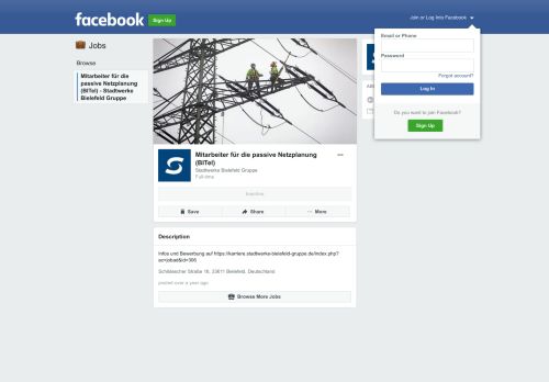 
                            10. Jobs on Facebook - Mitarbeiter für die passive Netzplanung (BITel)