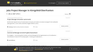 
                            11. Jobs Project Manager in Königsfeld/Oberfranken - jobs.meinestadt.de
