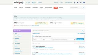 
                            10. Jobs | ReliefWeb