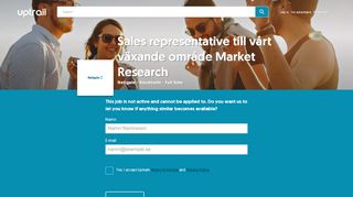 
                            12. Jobs - Sales representative till vårt växande område Market Research ...