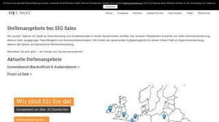
                            4. Jobs - SIG Sales