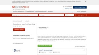 
                            12. Jobs Steigenberger Grandhotel Petersberg - neue Jobs in ...