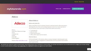 
                            12. Jobs with Adecco - myfuturerole.com