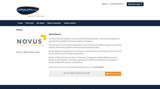 
                            4. Jobs with Novus | college.jobs.ac.uk