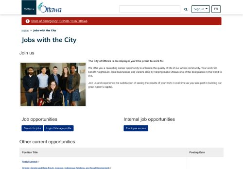 
                            9. Jobs with the City | City of Ottawa
