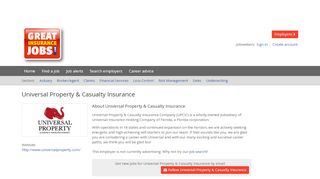 
                            8. Jobs with Universal Property & Casualty Insurance