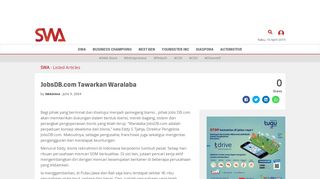 
                            7. JobsDB.com Tawarkan Waralaba | SWA.co.id