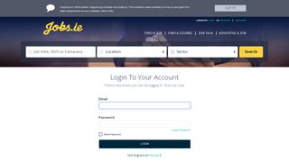 
                            7. Jobseeker login - Jobs.ie - Jobs in Ireland. Irish Jobs.