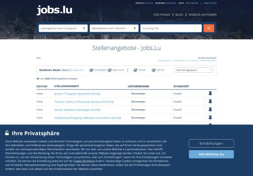 
                            1. Jobs.lu - Stellenangebote in Luxemburg