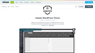 
                            13. Jobster WordPress Theme on Vimeo