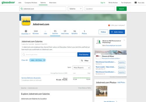 
                            10. Jobstreet.com Salaries | Glassdoor.co.in