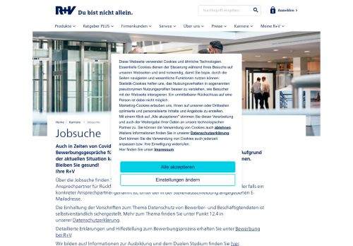 
                            12. Jobsuche: Jobbörse der R+V Versicherung