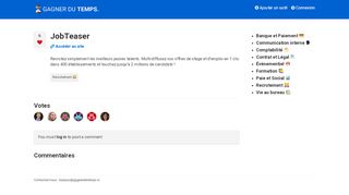 
                            13. JobTeaser - Gagnerdutemps.io