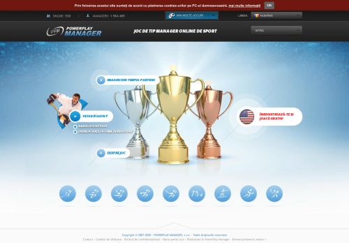 
                            3. Joc de tip manager online de sport - Powerplay Manager